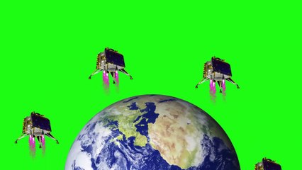 Chandrayaan 3 Green Screen Video Soft Moon Landing 3D Animation