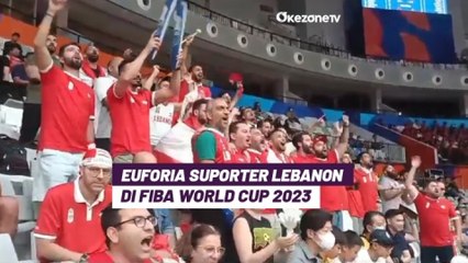 Penuh Semangat Berikan Dukungan, Suporter Lebanon Guncang  FIBA World Cup 2023