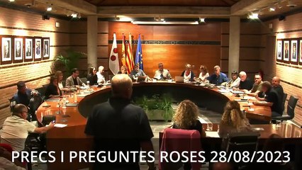 PRECS I PREGUNTES ROSES 28/08/2023