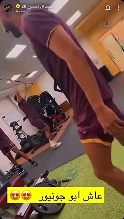 رقص كريستيانو رونالدو على أغاني الشيلات السعودية أثناء التمارين