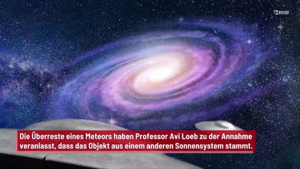 Das allererste entdeckte "außerirdische" Objekt stammt aus einem anderen Sonnensystem