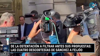 De la ostentación a filtrar antes sus propuestas: las cuatro descortesías de Sánchez a Feijóo