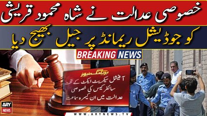 Cipher case: Special court sent Shah Mahmood Qureshi to jail on judicial remand