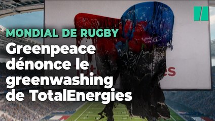 Avant le Mondial de rugby, la campagne choc de Greenpeace contre TotalEnergie et le « greenwashing »