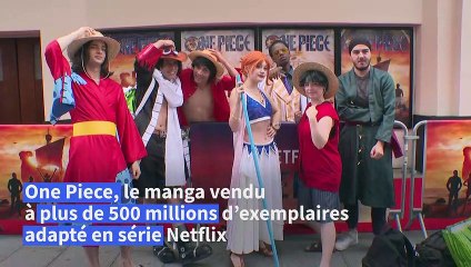 Des fans parisiens de "One Piece" découvrent la nouvelle adaptation de Netflix