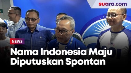 Tak Libatkan Cak Imin, Zulhas Tegaskan Nama Indonesia Maju Diputuskan Spontan Tapi Semua Setuju