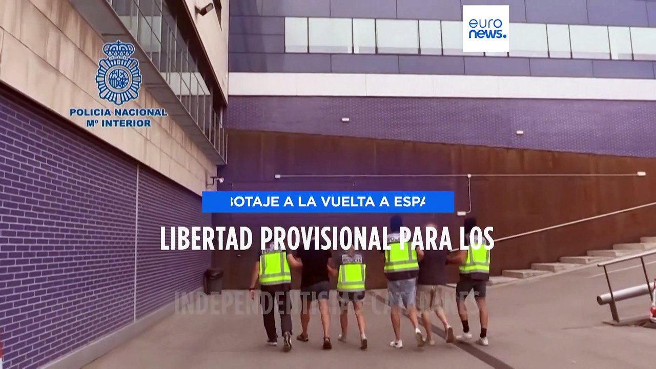 Libertad condicional para independentistas catalanes sospechosos de saboteo a la vuelta a España