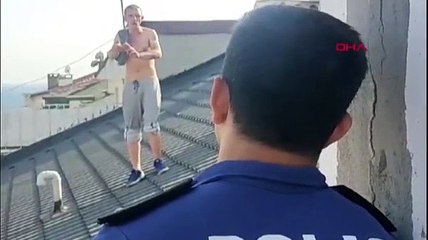 Sevgilisinden ayrıldığı için canına kıymaya kalktı! Polislere böyle seslendi