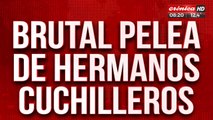 Hermanos cuchilleros se trenzaron en lucha a plena luz del día
