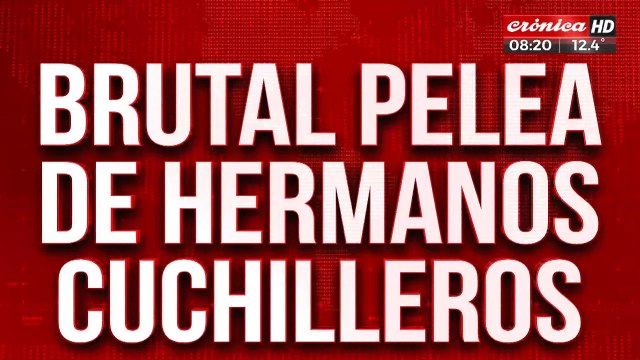 Hermanos cuchilleros se trenzaron en lucha a plena luz del día