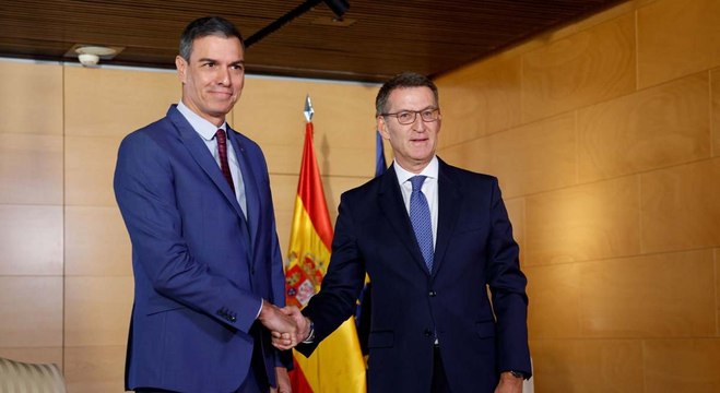 Feijóo ofrece a Sánchez legislatura de 2 años con 6 pactos de Estado