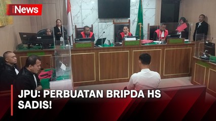 Bripda HS Dituntut Hukuman Seumur Hidup, JPU: Perbuatan Terdakwa Sadis!