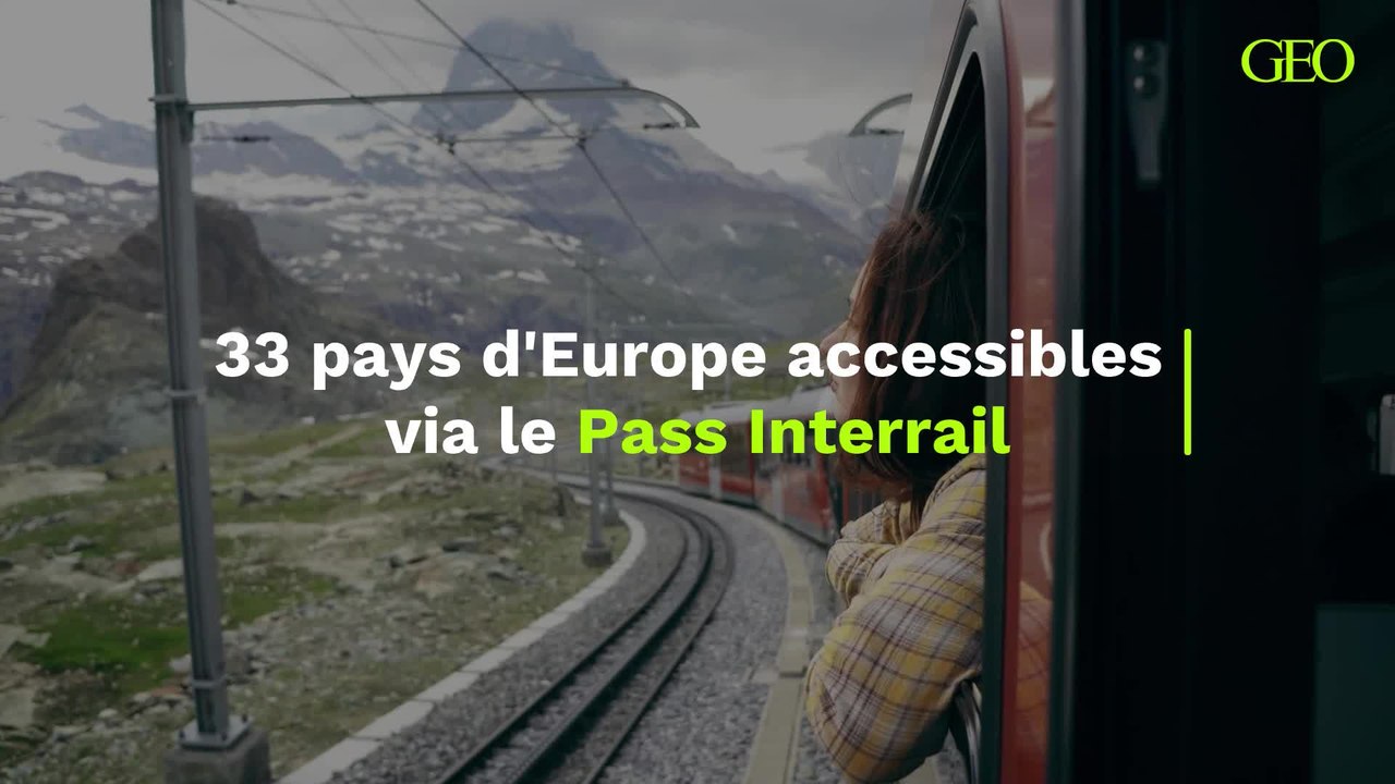 33 pays d'Europe accessibles via le Pass Interrail