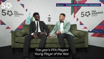 Saka itching to lift trophies with Arsenal after winning PFA award