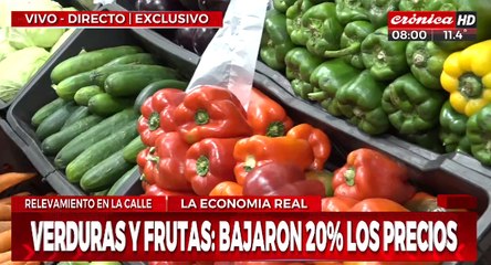 Una buena: el precio de frutas y verduras bajó un 20%