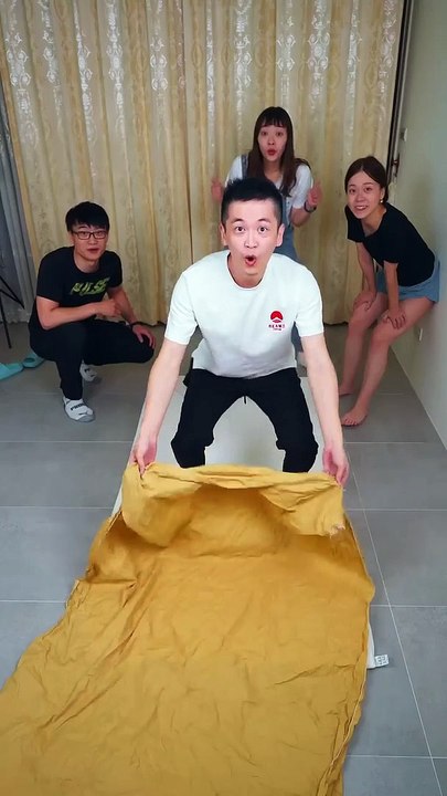 Perfect blanket covering challenge!!️ #shorts