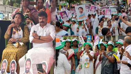 മഹിള കോൺഗ്രസ്സ് റോഡ് ഷോക്ക് കട്ട സപ്പോർട്ടുമായി മറിയം ഉമ്മൻ