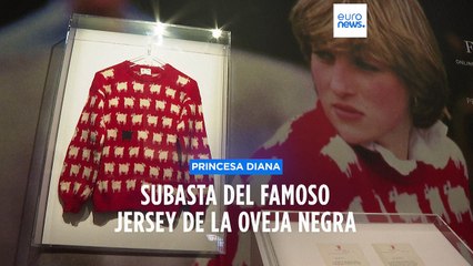 Se subasta el icónico jersey de la princesa Diana con el simbólico estampado de una oveja negra