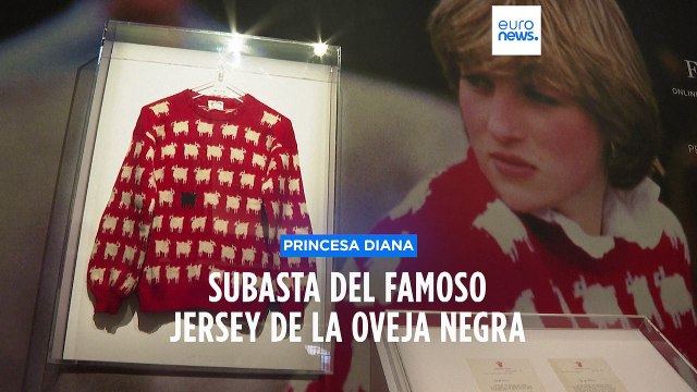 Se subasta el icónico jersey de la princesa Diana con el simbólico estampado de una oveja negra