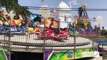 Bombeiros fazem vistoria antes de liberar parques de diversão na Festa da Padroeira de Sousa