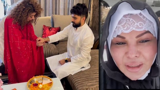 Rakhi Sawant की दोस्त से दुश्मन बनी Rajshree ने Controversy के बीच Adil Khan Durrani को बांधी राखी