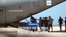 Lampedusa, trasferiti più di 2mila migranti in due giorni. Nuovi sbarchi nella notte