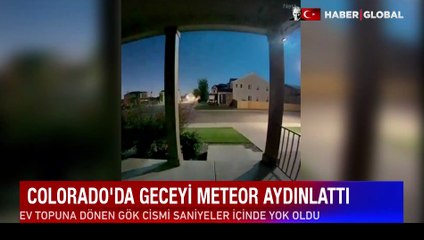 Colorado'da geceyi meteor aydınlattı! Gök cismi saniyeler içinde böyle yok oldu