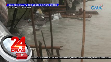 Bahagi ng lupa sa tabing-ilog, patuloy na gumuguho; mga residente, 'di pa rin lumilikas | 24 Oras