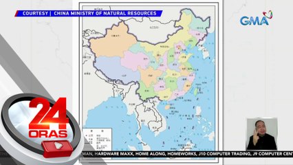 Bagong mapa na inilabas ng China, ten-dash line na ang nakalatag sa South China Sea | 24 Oras