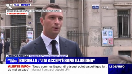 Jordan Bardella (RN): "J'ai accepté sans illusion l'invitation"