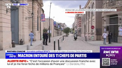 Tải video: Emmanuel Macron réunit les 11 chefs des partis politiques français à Saint-Denis (Seine-Saint-Denis)