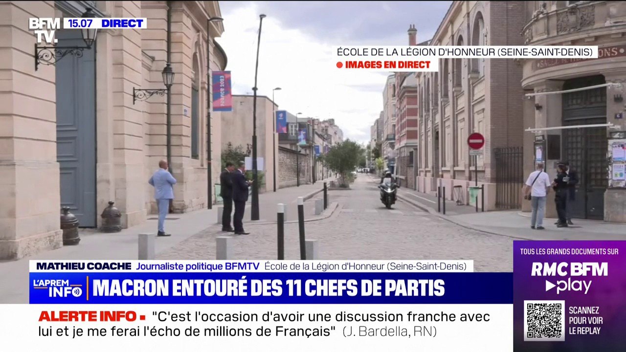 Emmanuel Macron réunit les 11 chefs des partis...