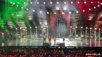 L'omaggio dei Pooh a Toto Cutugno all'Arena di Verona