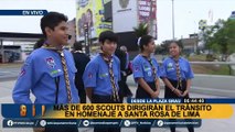 Santa Rosa de Lima: más de 600 scouts dirigen hoy el tránsito en homenaje a la patrona de la PNP