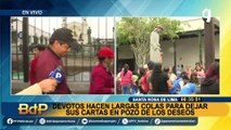 Santa Rosa de Lima: Devotos hacen largas colas para dejar cartas en Pozo de los Deseos