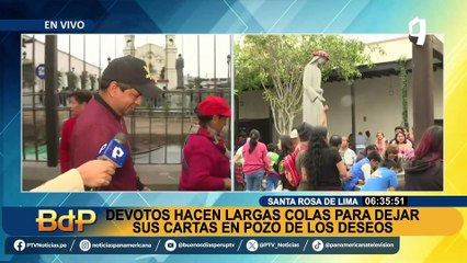 Santa Rosa de Lima: Devotos hacen largas colas para dejar cartas en Pozo de los Deseos