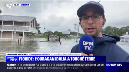 Dans cette commune de Floride, l'ouragan Idalia a provoqué une montée des eaux en pleine ville