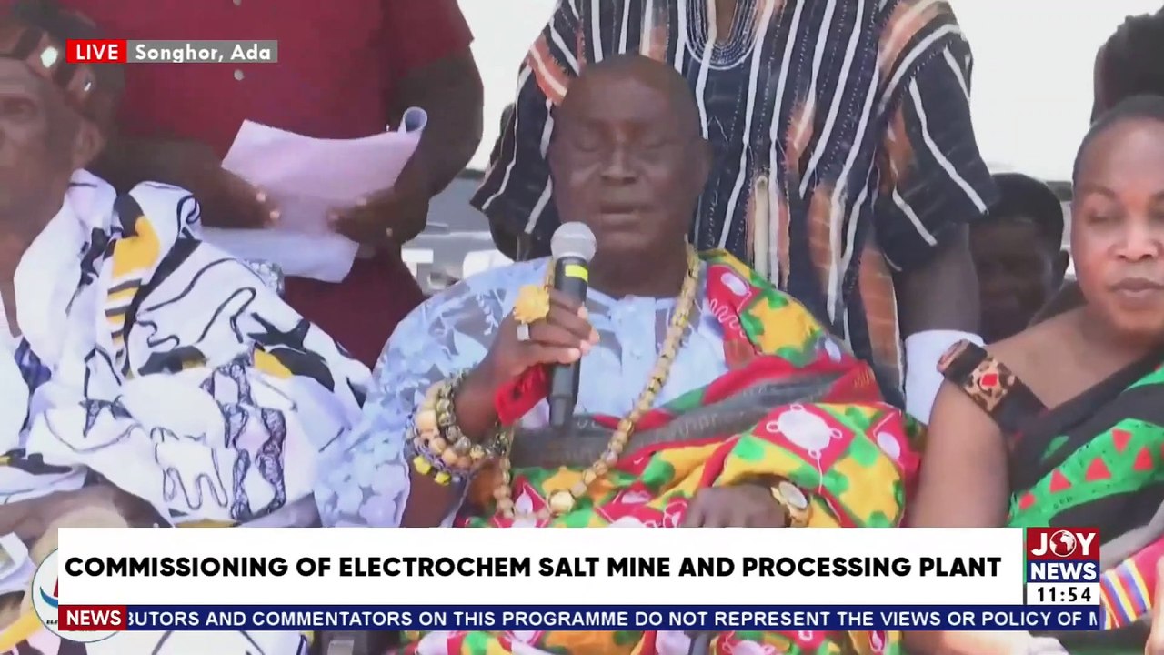 Pres. Akufo-Addo Commissions Electrochem Salt Mine And Processing Plant at Ada | JoyNews Today