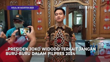 Gibran Setuju Jokowi Soal Jangan Buru-Buru dalam Pilpres 2024