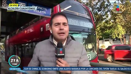 Línea 7 del Metrobús estrena la ruta Garibaldi-Campo Marte