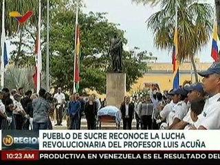 Sucre | Prof. Luis Acuña es homenajeado como gran luchador revolucionario
