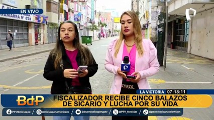 Fiscalizador de La Victoria recibe 4 disparos: “la intención era clara, matarlo”