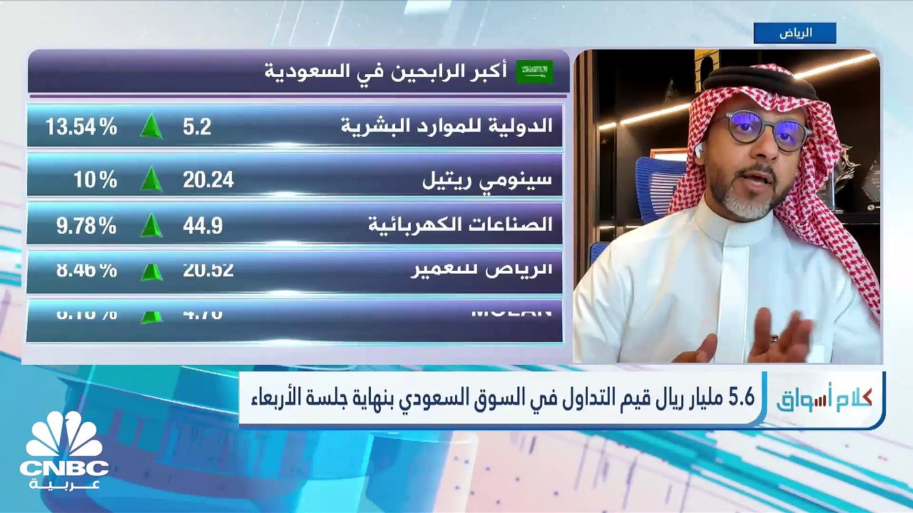 السوق السعودي يرتفع لأعلى مستوياته في شهر