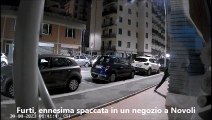 Firenze, ennesima spaccata in un negozio di Novoli: il furto in diretta