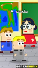 Interrogazione di scienze - Pentacomix #shorts #shortvideo #battute #barzellette #freddure