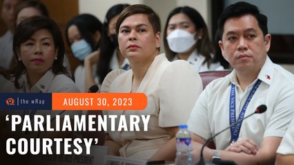 Sandro Marcos ends OVP budget hearing before P500-M confidential fund is questioned
