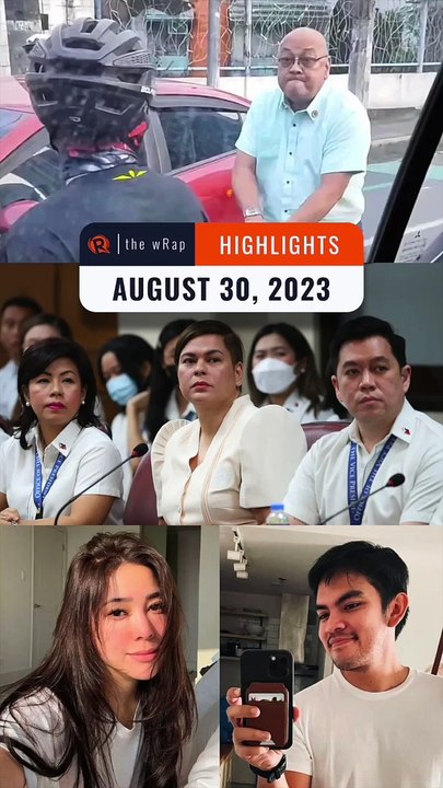 Rappler's highlights: Road rage video, Sandro Marcos, Moira dela Torre | The wRap | August 30, 2023
