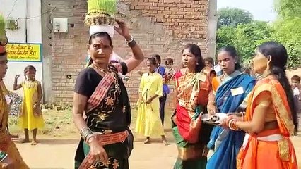 आदिवासी ध्रुव समाज ने खैरझिटी में मनाया भोजली पर्व