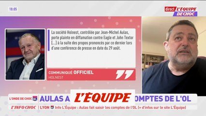 Aulas fait saisir les comptes de l'OL - Foot - L1 - Lyon