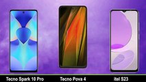 Tecno Spark 10 Pro vs Tecno Pova 4 vs Itel S23